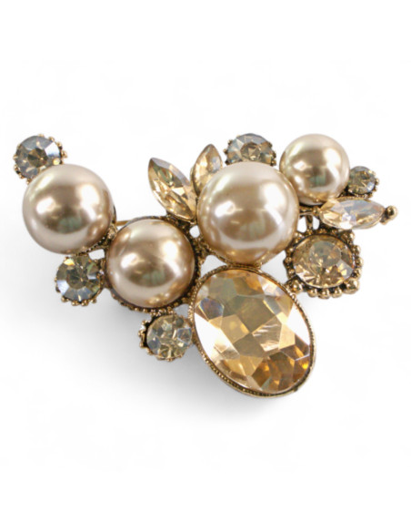 Broszka Brosza "OBFITOŚĆ" Lolita Accessories Przypinka ZŁOTA Ozdobna