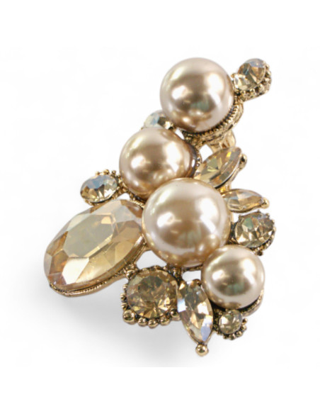 Broszka Brosza "OBFITOŚĆ" Lolita Accessories Przypinka ZŁOTA Ozdobna