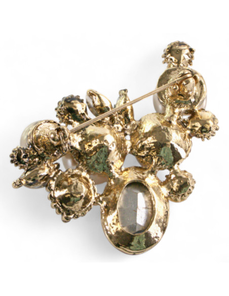 Broszka Brosza "OBFITOŚĆ" Lolita Accessories Przypinka ZŁOTA Ozdobna