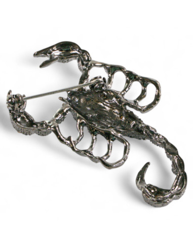 Klasyczna Broszka Brosza SKORPION Z CYRKONIAMI...