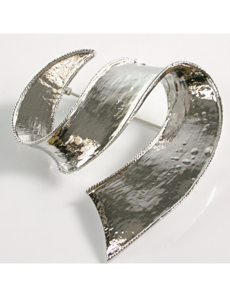 BROSZKA BROSZA  MINIMALISTYCZNY SREBRNY ZAJWISAJ LOLITA AKCESORIA