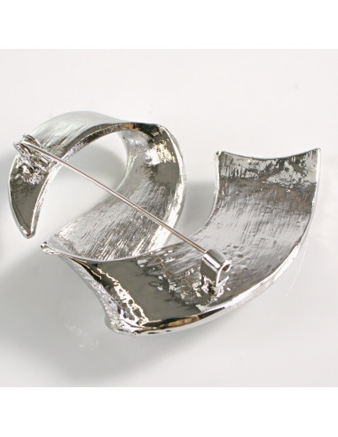 BROSZKA BROSZA  MINIMALISTYCZNY SREBRNY...