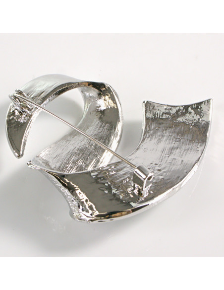 BROSZKA BROSZA  MINIMALISTYCZNY SREBRNY ZAJWISAJ LOLITA AKCESORIA