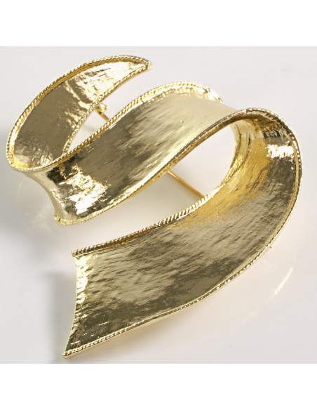 BROSZKA BROSZA  MINIMALISTYCZNY ZŁOTY ZAJWISAJ ZAWIJAS LOLITA AKCESORIA