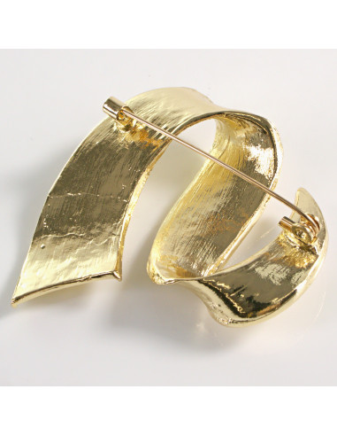 BROSZKA BROSZA  MINIMALISTYCZNY ZŁOTY ZAJWISAJ...