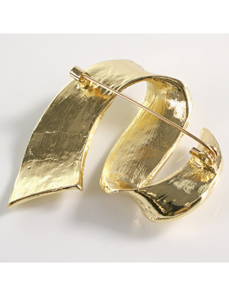 BROSZKA BROSZA  MINIMALISTYCZNY ZŁOTY ZAJWISAJ ZAWIJAS LOLITA AKCESORIA