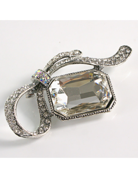 BROSZKA BROSZA KOKARDA CRYSTAL  "BRYLANT" LOLITA AKCESORIA