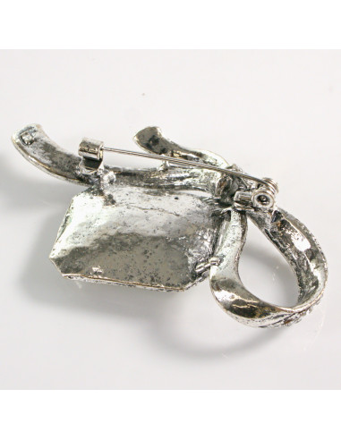 BROSZKA BROSZA KOKARDA CRYSTAL  "BRYLANT"...