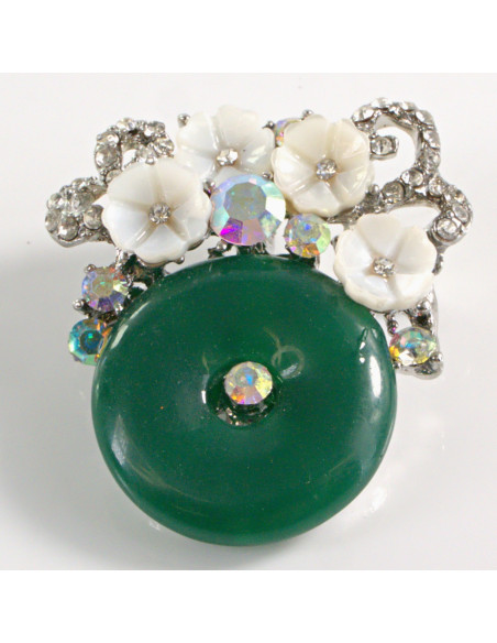 BROSZKA BROSZA a'la JADEID ZIELONA ZIELONY  LOLITA AKCESORIA
