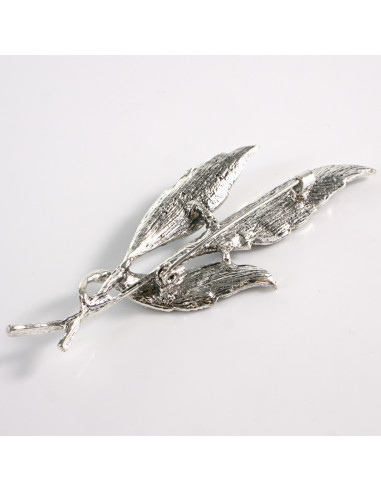 BROSZKA BROSZA SREBRNY KŁOS GAŁĄZKA  LOLITA...