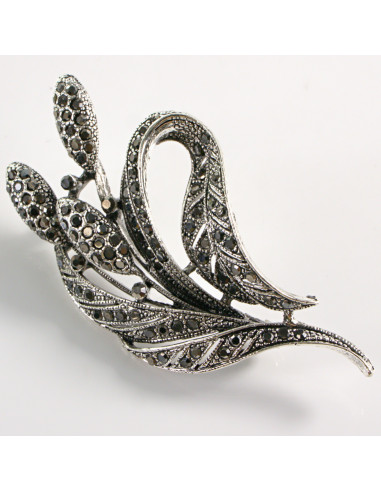 BROSZKA BROSZA SREBRNY KŁOS GAŁĄZKA  LOLITA...