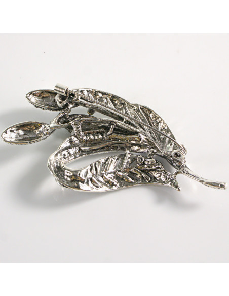 BROSZKA BROSZA SREBRNY KŁOS GAŁĄZKA  LOLITA AKCESORIA