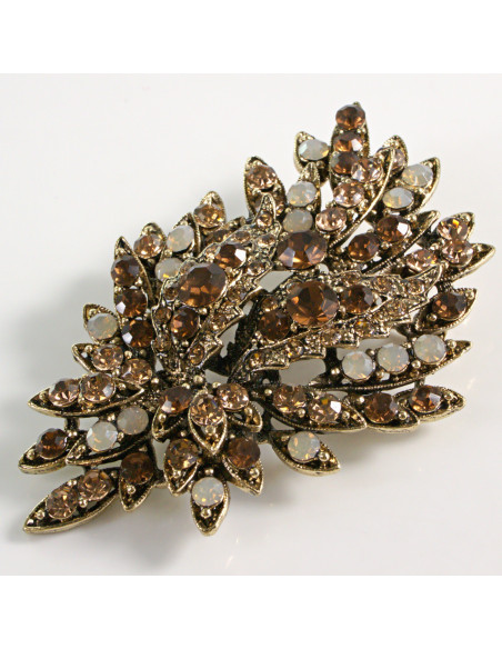 BROSZKA BROSZA DUŻA MAXI WIĄZANKA DUŻO CYRKONI LOLITA AKCESORIA