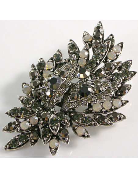 BROSZKA BROSZA DUŻA MAXI WIĄZANKA DUŻO CYRKONI LOLITA AKCESORIA