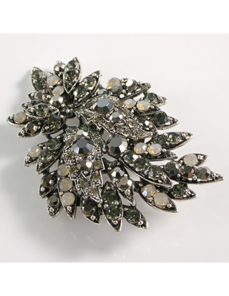 BROSZKA BROSZA DUŻA MAXI WIĄZANKA DUŻO CYRKONI LOLITA AKCESORIA