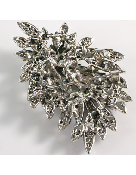 BROSZKA BROSZA DUŻA MAXI WIĄZANKA DUŻO CYRKONI LOLITA AKCESORIA