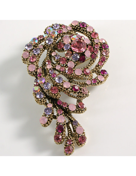 BROSZKA BROSZA DUŻA MAXI  WIKTORIAŃSKA RÓŻA LOLITA AKCESORIA