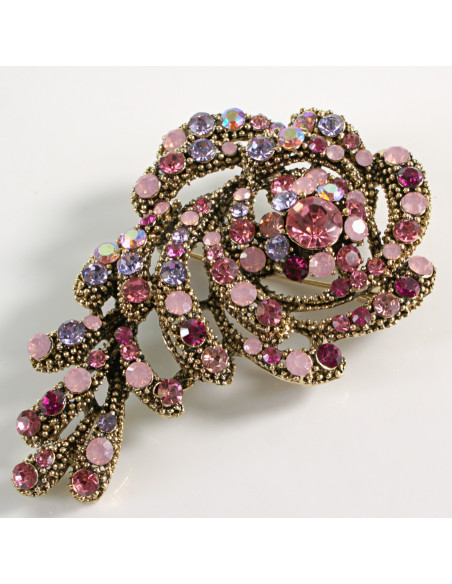 BROSZKA BROSZA DUŻA MAXI  WIKTORIAŃSKA RÓŻA LOLITA AKCESORIA