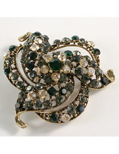 BROSZKA BROSZA DUŻY MAXI  WIKTORIAŃSKI PRECEL...