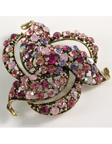 BROSZKA BROSZA DUŻY MAXI  WIKTORIAŃSKI PRECEL...