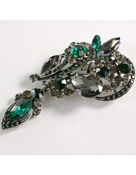 BROSZKA BROSZA WIKTORIAŃSKI RÓG OBFITOŚCI ZIELONY LOLITA AKCESORIA