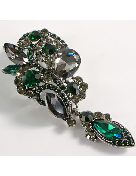 BROSZKA BROSZA WIKTORIAŃSKI RÓG OBFITOŚCI ZIELONY LOLITA AKCESORIA