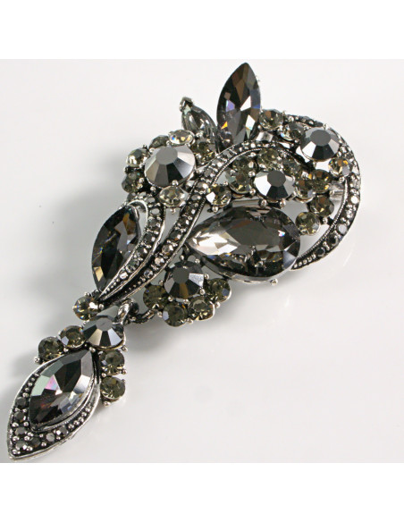 BROSZKA BROSZA WIKTORIAŃSKI RÓG OBFITOŚCI GRAFITOWY LOLITA AKCESORIA