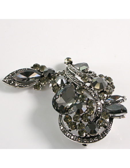 BROSZKA BROSZA WIKTORIAŃSKI RÓG OBFITOŚCI GRAFITOWY LOLITA AKCESORIA