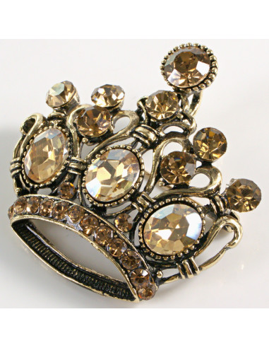BROSZKA BROSZA ZŁOTA  WIKTORIAŃSKA KORONA...