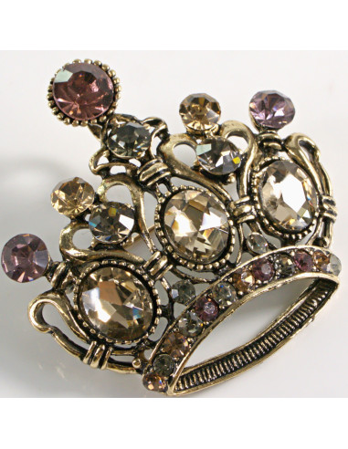 BROSZKA BROSZA ZŁOTA  WIKTORIAŃSKA KORONA...