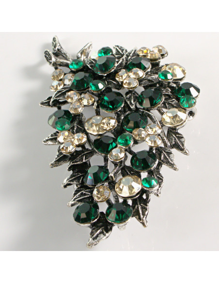 BROSZKA BROSZA WIKTORIAŃSKI RÓG OBFITOŚCI KOŚĆ WINOGRON XL LOLITA AKCESORIA