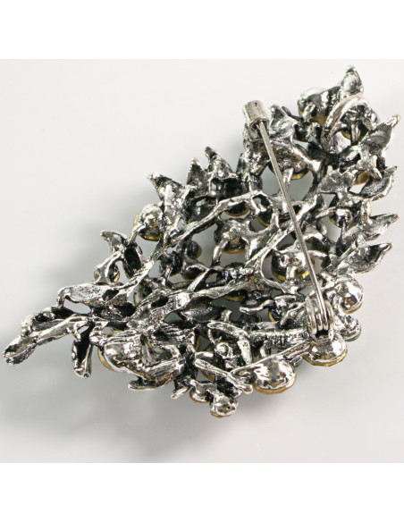 BROSZKA BROSZA WIKTORIAŃSKI RÓG OBFITOŚCI KOŚĆ WINOGRON XL LOLITA AKCESORIA