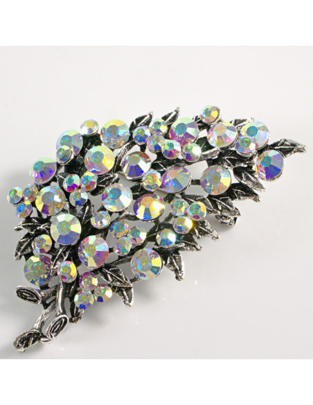 BROSZKA BROSZA WIKTORIAŃSKI RÓG OBFITOŚCI XL CRYSTAL AB LOLITA AKCESORIA