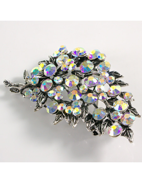 BROSZKA BROSZA WIKTORIAŃSKI RÓG OBFITOŚCI XL CRYSTAL AB LOLITA AKCESORIA