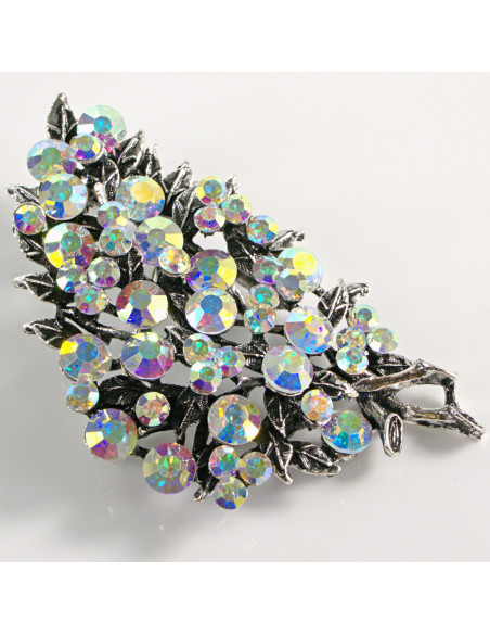 BROSZKA BROSZA WIKTORIAŃSKI RÓG OBFITOŚCI XL CRYSTAL AB LOLITA AKCESORIA