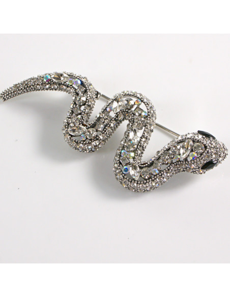 BROSZKA BROSZA WĄŻ Z CYRKONIAMI LOLITA AKCESORIA