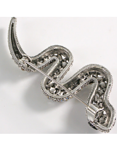 BROSZKA BROSZA WĄŻ Z CYRKONIAMI LOLITA AKCESORIA
