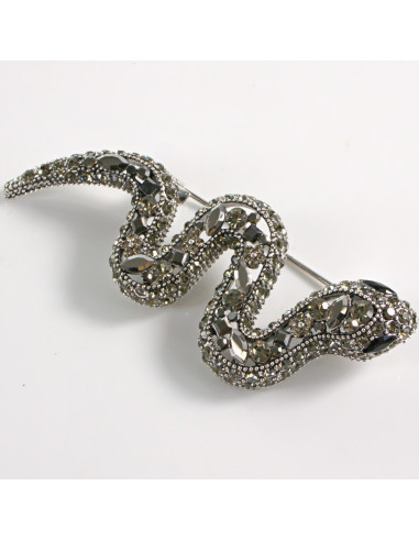 BROSZKA BROSZA WĄŻ Z CYRKONIAMI LOLITA AKCESORIA