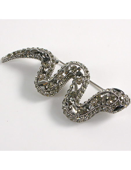 BROSZKA BROSZA WĄŻ Z CYRKONIAMI LOLITA AKCESORIA