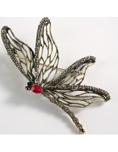 BROSZKA BROSZA AŻUROWA WAŻKA VINTAGE XL  LOLITA AKCESORIA