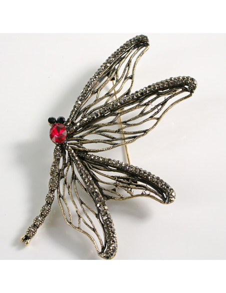 BROSZKA BROSZA AŻUROWA WAŻKA VINTAGE XL  LOLITA AKCESORIA