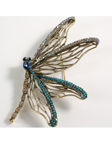 BROSZKA BROSZA AŻUROWA WAŻKA VINTAGE XL  LOLITA...