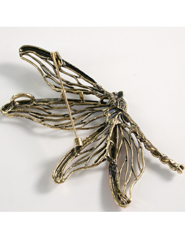 BROSZKA BROSZA AŻUROWA WAŻKA VINTAGE XL  LOLITA...