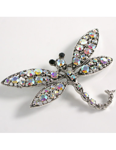 BROSZKA BROSZA  KLASYCZNA WAŻKA CRYSTAL AB...