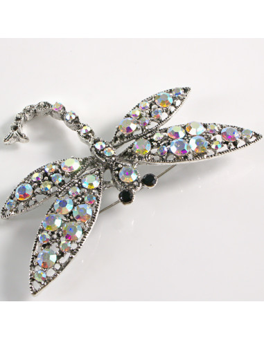 BROSZKA BROSZA  KLASYCZNA WAŻKA CRYSTAL AB...