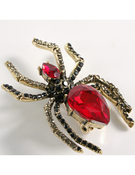 BROSZKA BROSZA  KLASYCZNY CZERWONY PAJĄK    LOLITA AKCESORIA