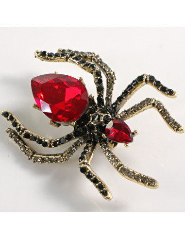 BROSZKA BROSZA  KLASYCZNY CZERWONY PAJĄK...