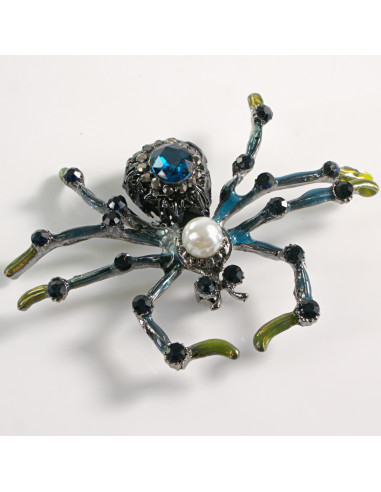 BROSZKA BROSZA  KLASYCZNY PAJĄK Z PERŁĄ...