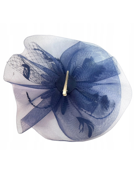 STROIK na GŁOWĘ Z OZDOBĄ TOCZEK FASCYNATOR Z PIÓRAMI Lolita AKCESORIA