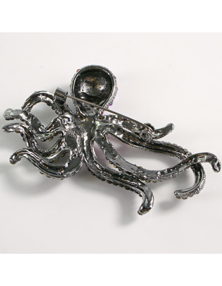 BROSZKA BROSZA OŚMIOENICA Z KAMIENIAMI  LOLITA AKCESORIA